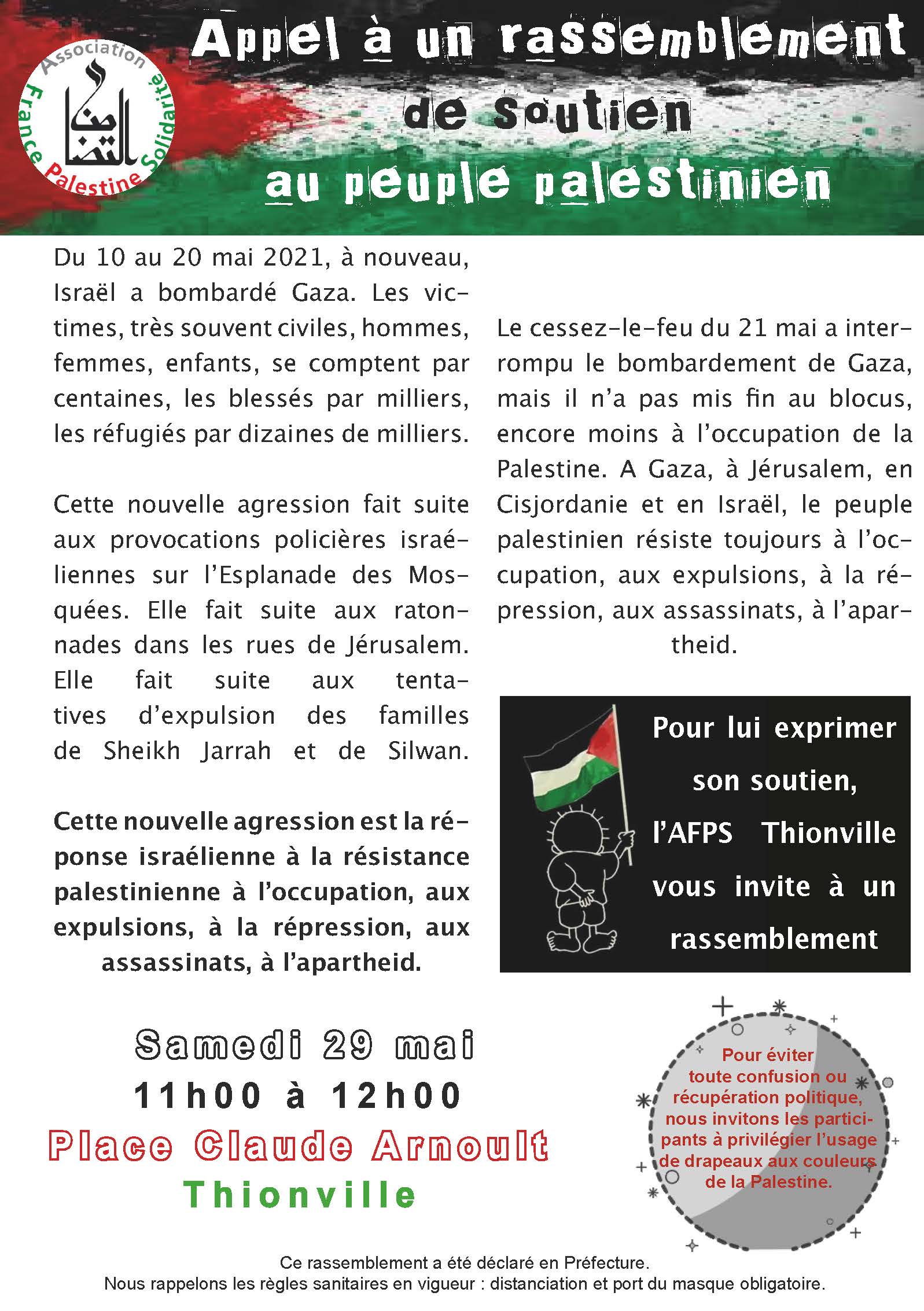 Visuel appel au rassemblement du 29 mai