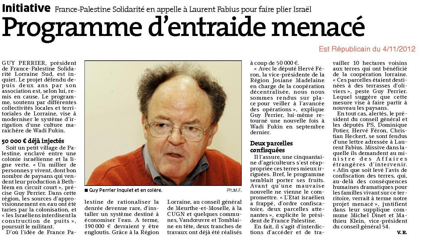 Article de l'Est Rpublicain