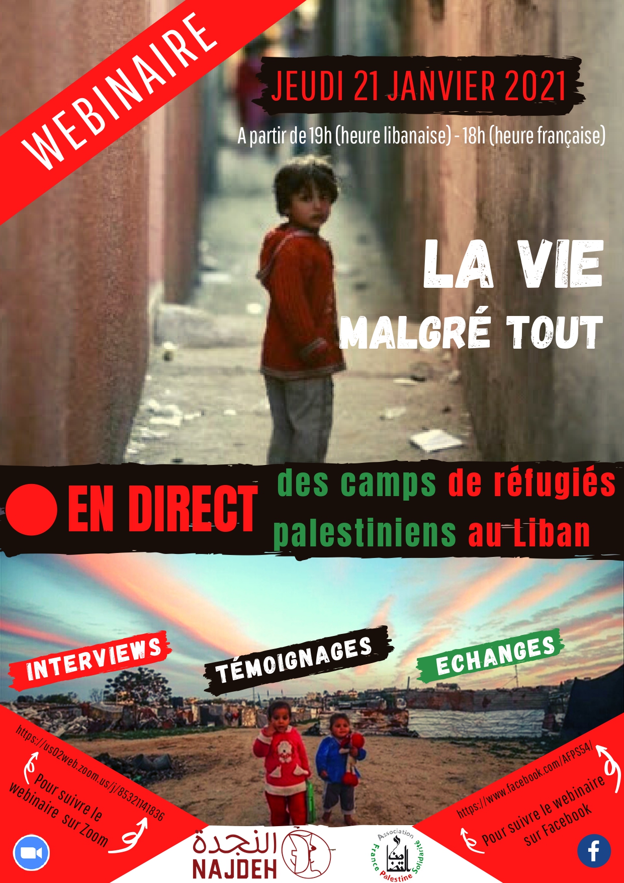 Flyer webinaire en direct du Liban