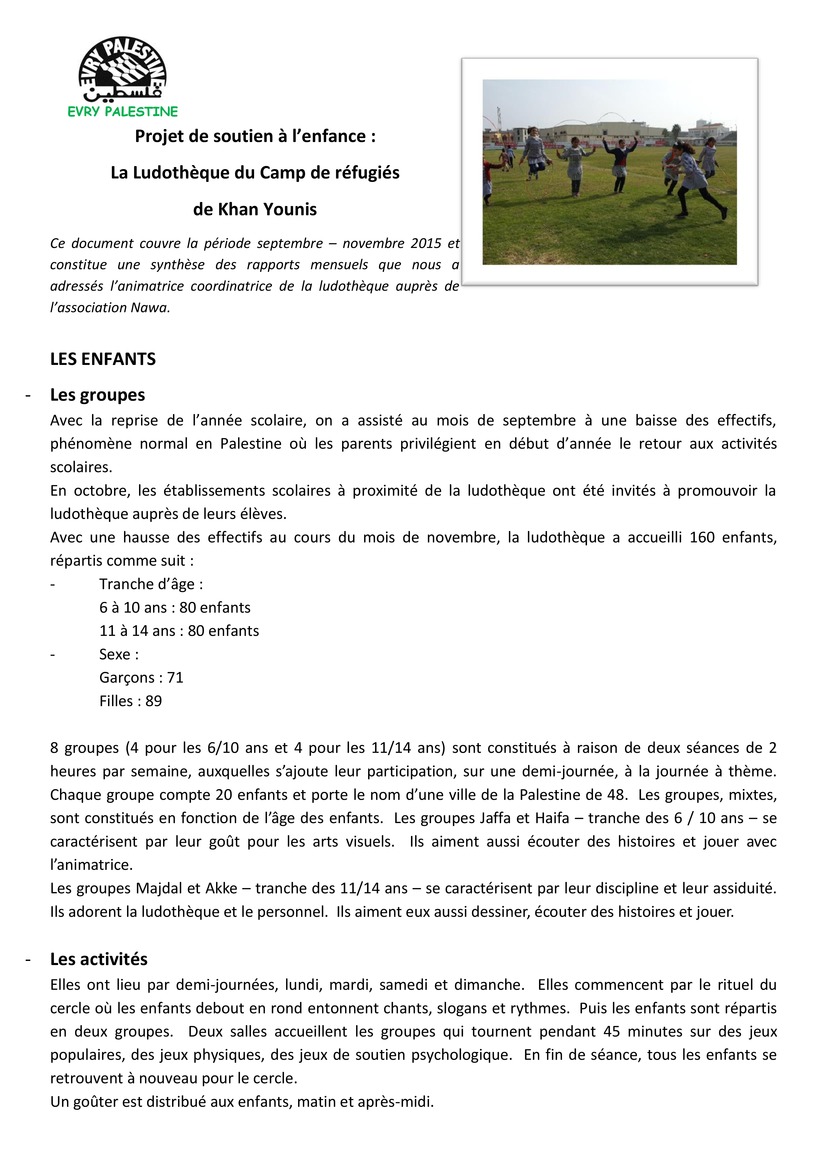 Informations Ludothque de septembre  novembre 2015